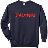 Threadless Nicebleed Tesla Vs. Edison Graphic Comfort Colors Adult Sweatshirt
