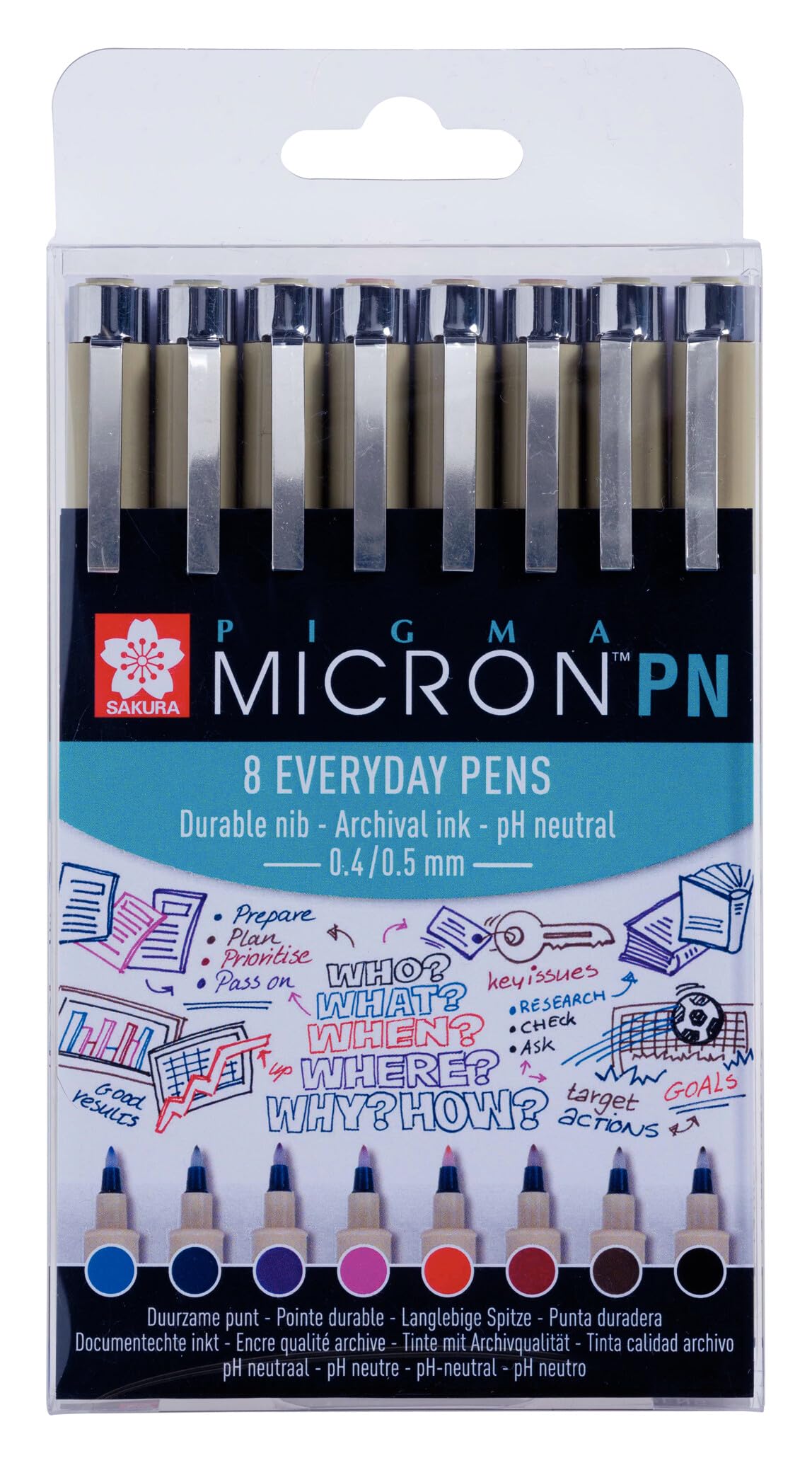 Sakura Pigma Pen - Set of 8