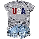 Women USA Patriotic T Shirt 250th Anniversary USA Tshirt 4th of July Shirts American Flag Tee Tops