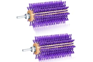 Gaicabi 2pack Mini Roto Brush Coat Deshedding Tool for Goat Sheep Cattle, Use with Drill, for Livestock, Wool/Hair Stimulatin