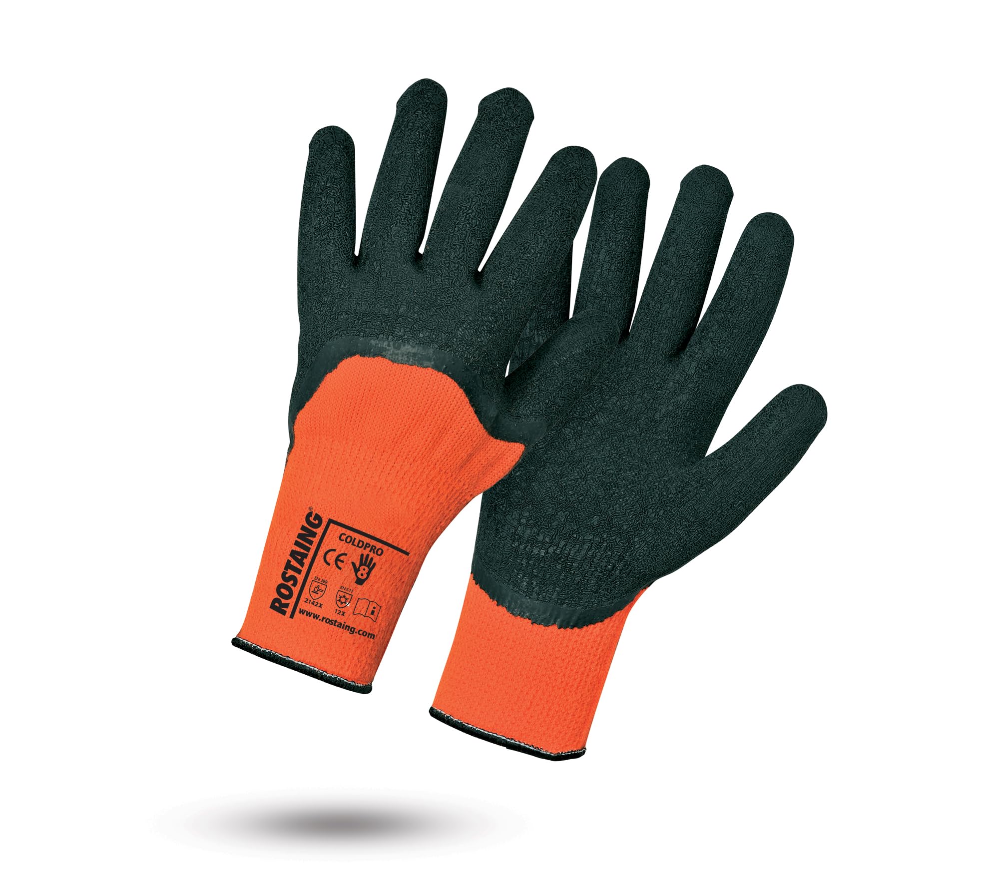 Rostaing coldpro/it10 Gloves, Orange/Black, 10