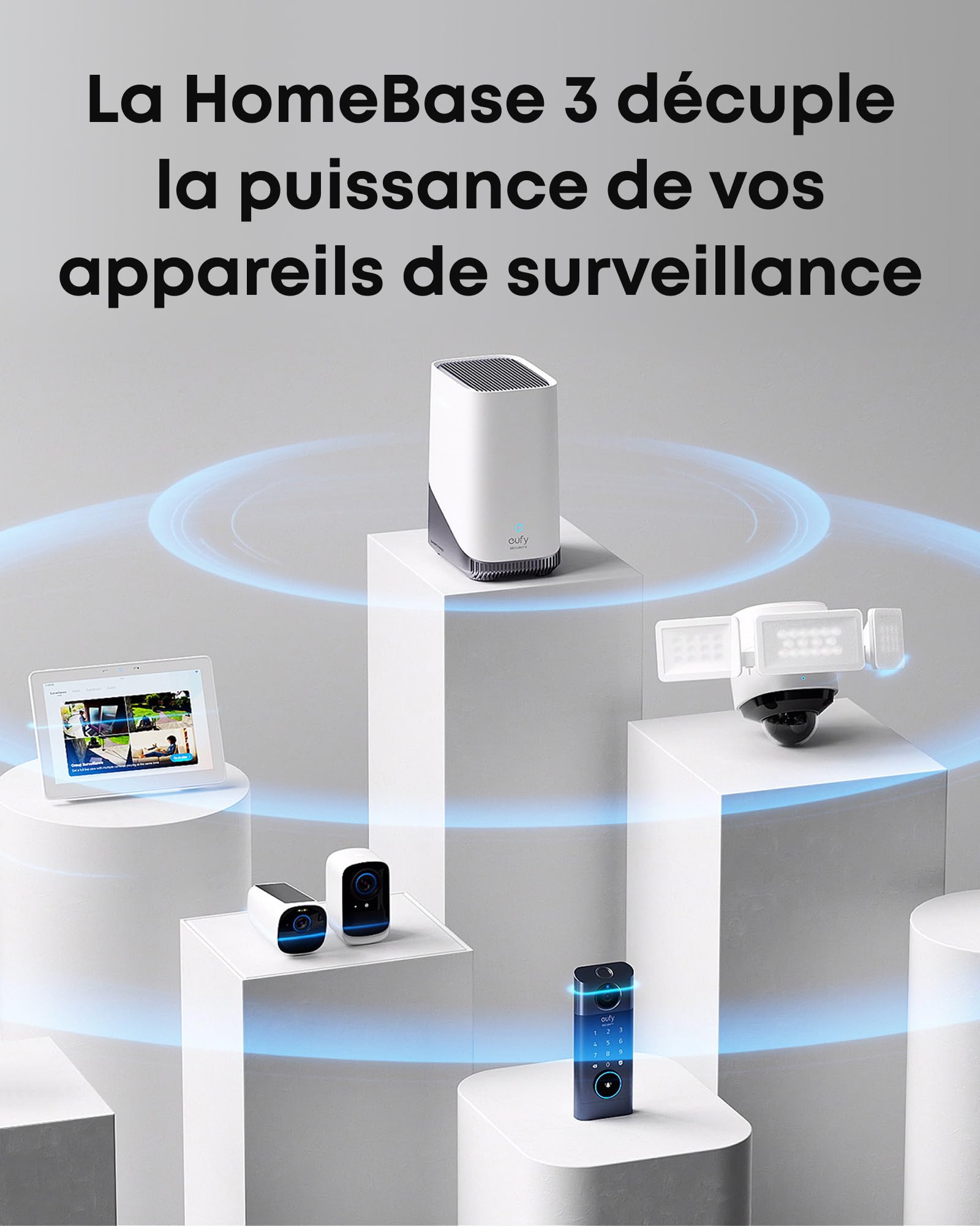 eufy Security S380 HomeBase (HomeBase 3),eufy Edge Security Center, Local Expandable Storage up to 16TB, Product Compatibility, Advanced Encryption, No Monthly Fee