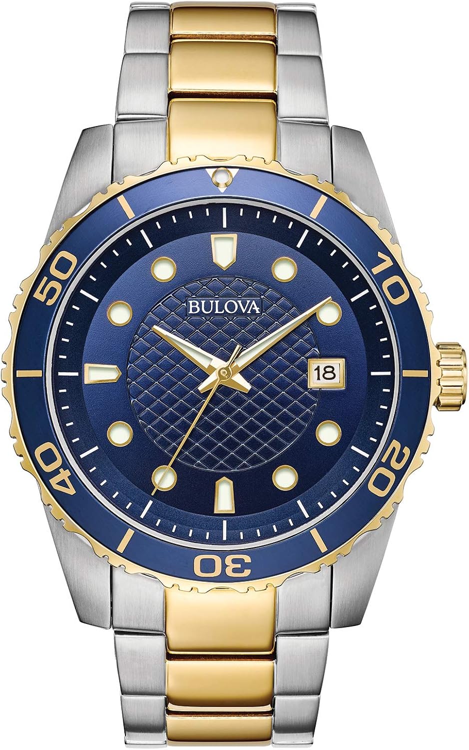 Bulova Sport Blue Dial Mens Watch 98A200 Amazon.co.uk Watches