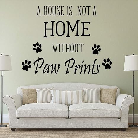 57x43cm Mascotas Letras Arte De La Pared Mascotas Animales Perros