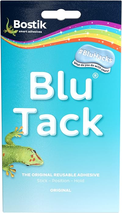 Bostik Blu Tack Multipurpose Reusable Adhesive 1x Regular Size
