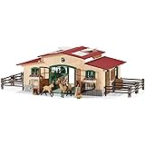 Schleich 42195 - Pferdestall mit Pferden und Zubehör: Amazon.de: Spielzeug