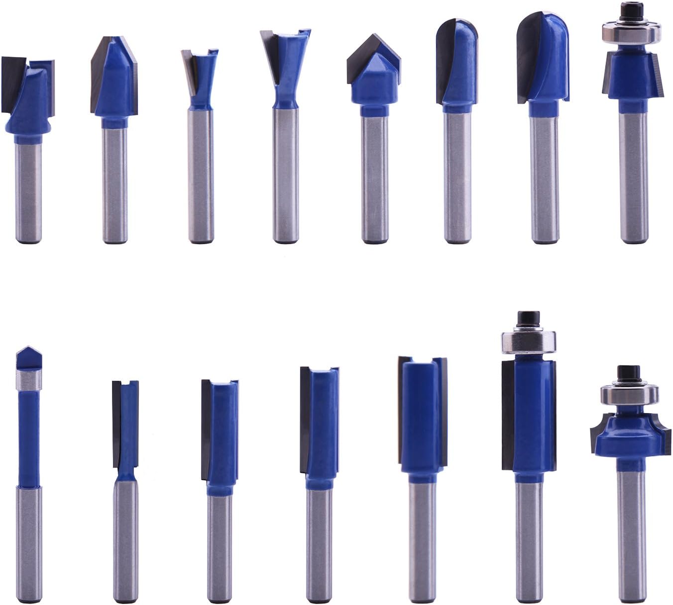 Carbide Tipped Router Bit Set (24PCS) with 6.5mm Shank Wood Milling Saw Cutter - Image 4
