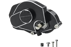 OCHIKI Transmission Gearbox with Gear Fit for 1/24 Axial SCX24 RC Crawler Aluminum Alloy Black