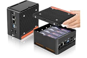 N150 NAS Mini PC X86 P6 Intel 4M.2 NVMe Slots, DDR5 (Up to 48GB), Dual 4K Displays, Dual 10Gbps USB 3.2, Dual Ethernet Ports,