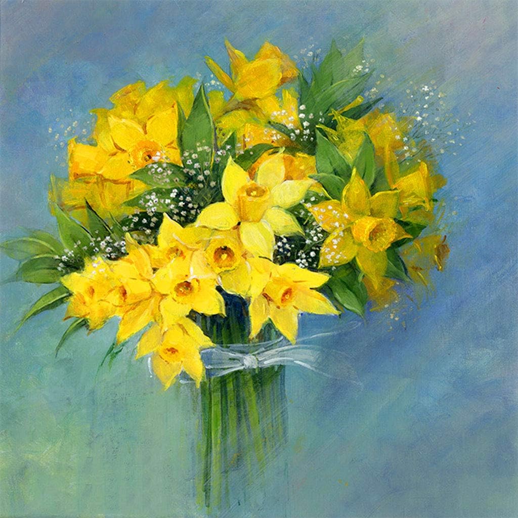 Oawjeen Flower Bouquet DIY Diamond Painting, 5D Diamond Painting by Number Kits, Painting Cross Stitch Full Square Drills Crystal Rhinestone Embroidery Pictures, DIY Home Wall Decoration Art