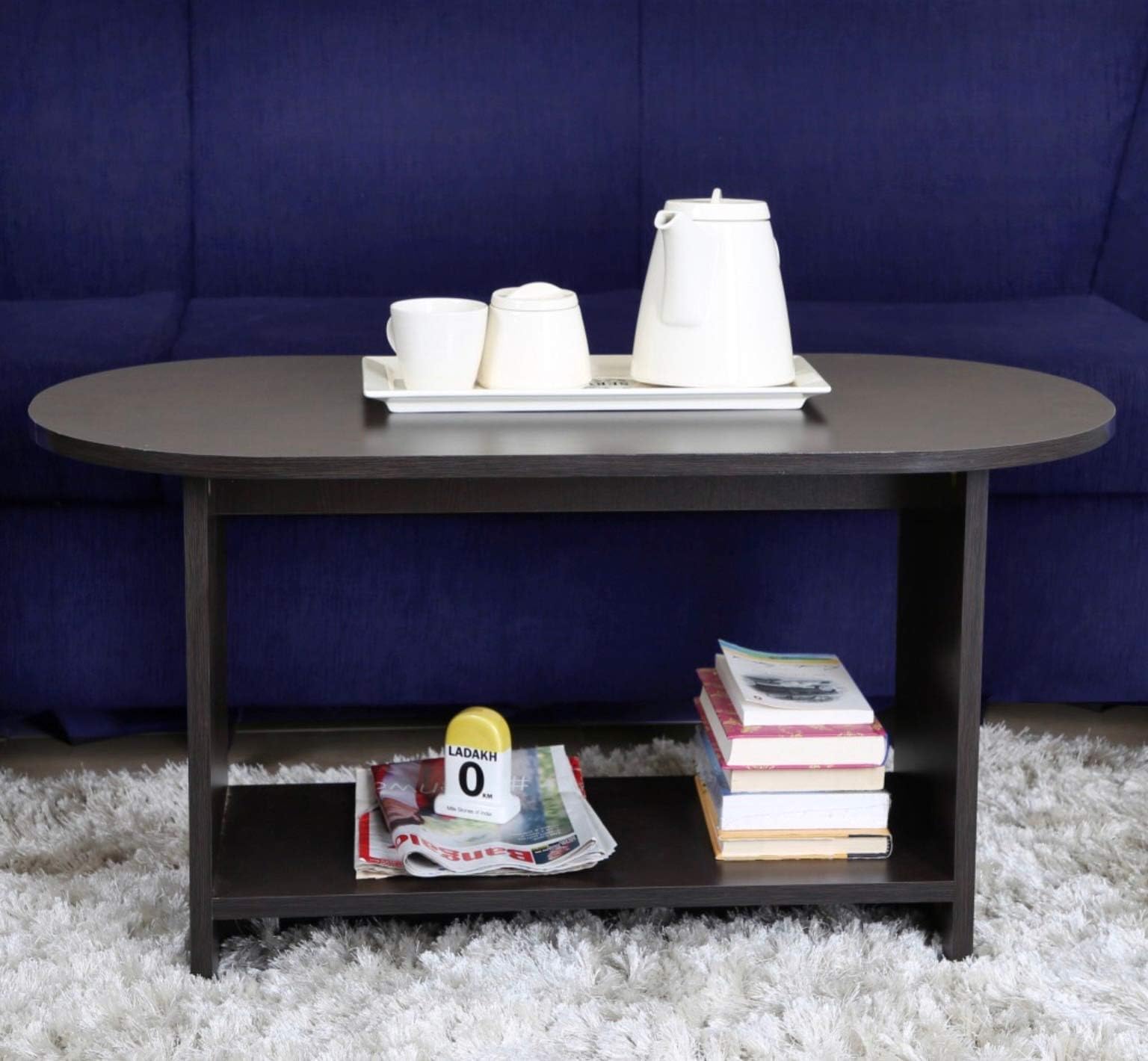 Valtos Monaco Engineerd Wood Coffee Table (Matte Finish, Wenge)