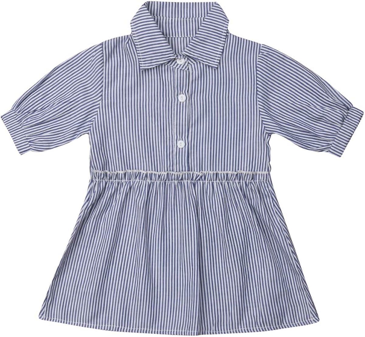 baby girl blue and white dress