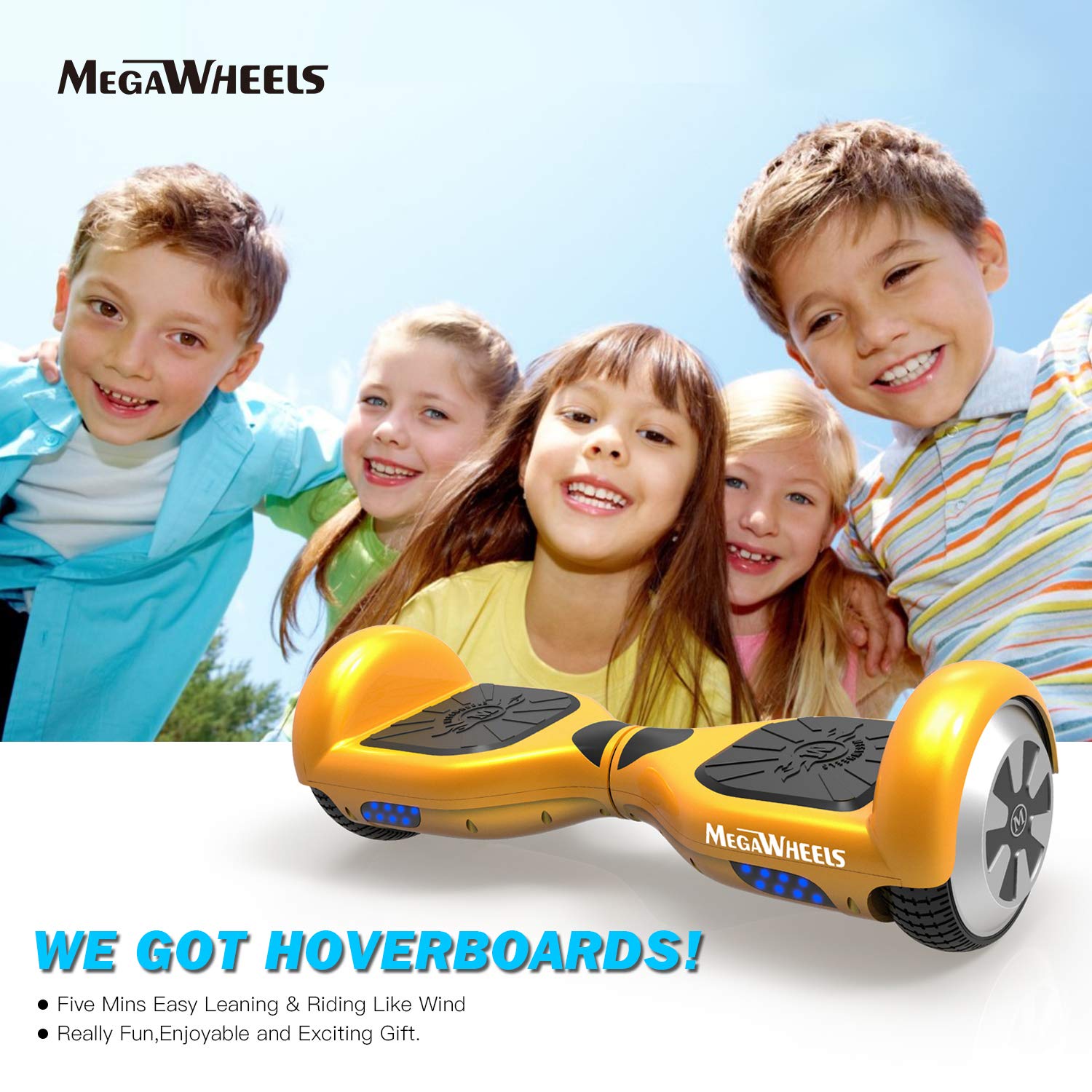 MegaWheels Hoverboard Self Balancing Scooter Hover Board for Kids Adults with UL Certified