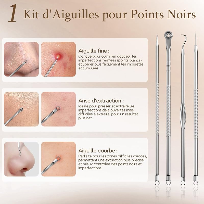 Aspirateur Point Noir Mylzdobs 3 Modes 5 Sondes Extracteur Comedon Blanc — photo 5 sur 7