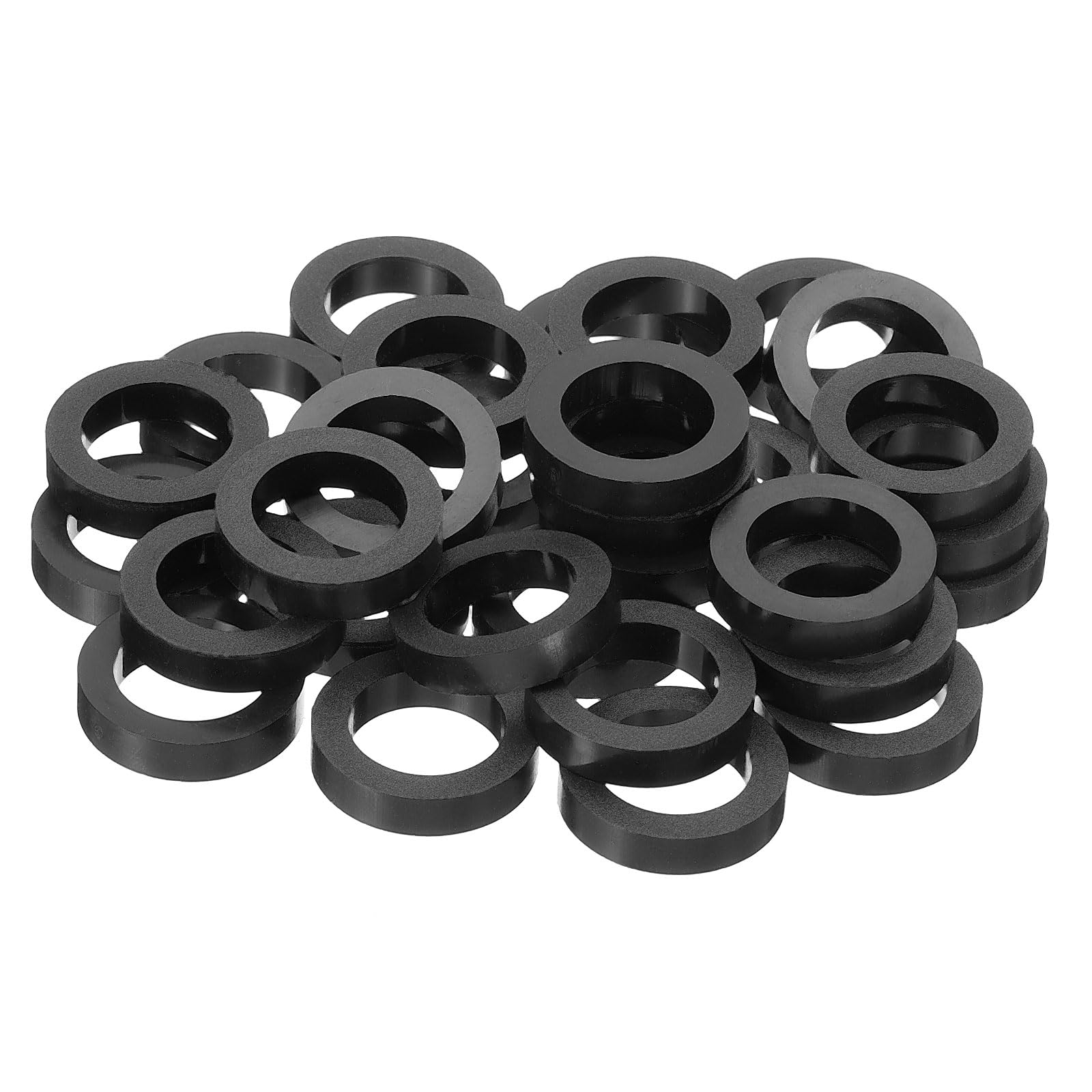 PATIKIL M12 Round Electrical Outlet ABS Spacers Washer, 30 Pcs 12.2mm ID, 18mm OD, 5mm Length Without Threaded,Switch and Receptacle Spacers Hardware for M12 Screws