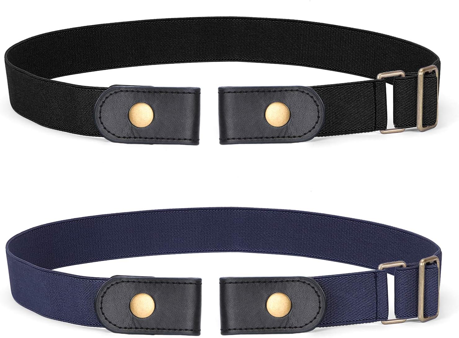 SANSTHS Buckle-Free Elastic Women Belt for Jeans Without Buckle, Comfortable Invisible Belt No Bulge No Hassle