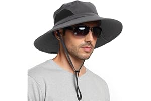EINSKEY Wide Brim Sun Hat, UPF 50+ UV Protection Waterproof Packable Bucket Hat for Men & Women, Fishing Hiking Beach Garden