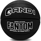 AND1 Rubber Basketball, Official Regulation Size 7(29.5"), Indoor/Outdoor | Deep Chanel Construction, Superior Grip, Vibrant Graffiti Design, Premium Heavy-Duty Materials, Comes Deflated