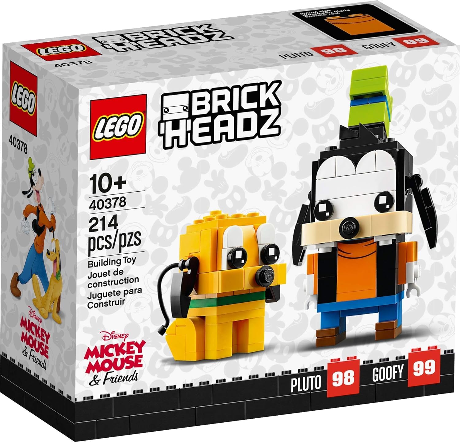 Photo 1 of LEGO Disney Brick Headz Pluto Goofy Set 40378, 10+ months