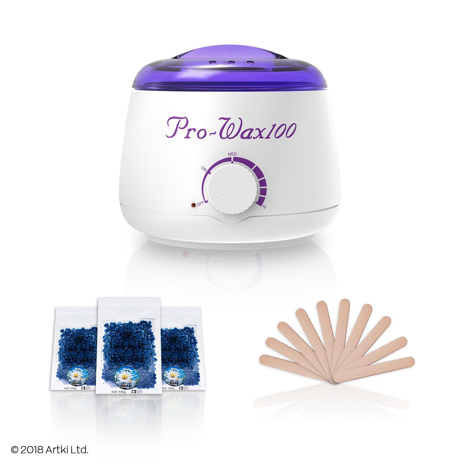Wax Warmer, Wax Kit, Hair Removal Waxing Kit With 3 Hard