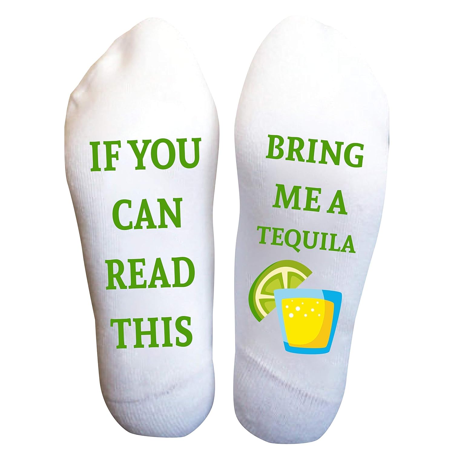 Tequila Socks Funny Gift For Her If You Can Read This Handmade