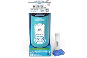 Thermacell Patio Shield Mosquito Repeller; Includes 12-Hour Refill; 15 Foot (4,5 m) Zone of Protection; Effective Mosquito Re