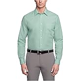 Van Heusen Mens Dress Shirt Regular Fit Poplin Solid