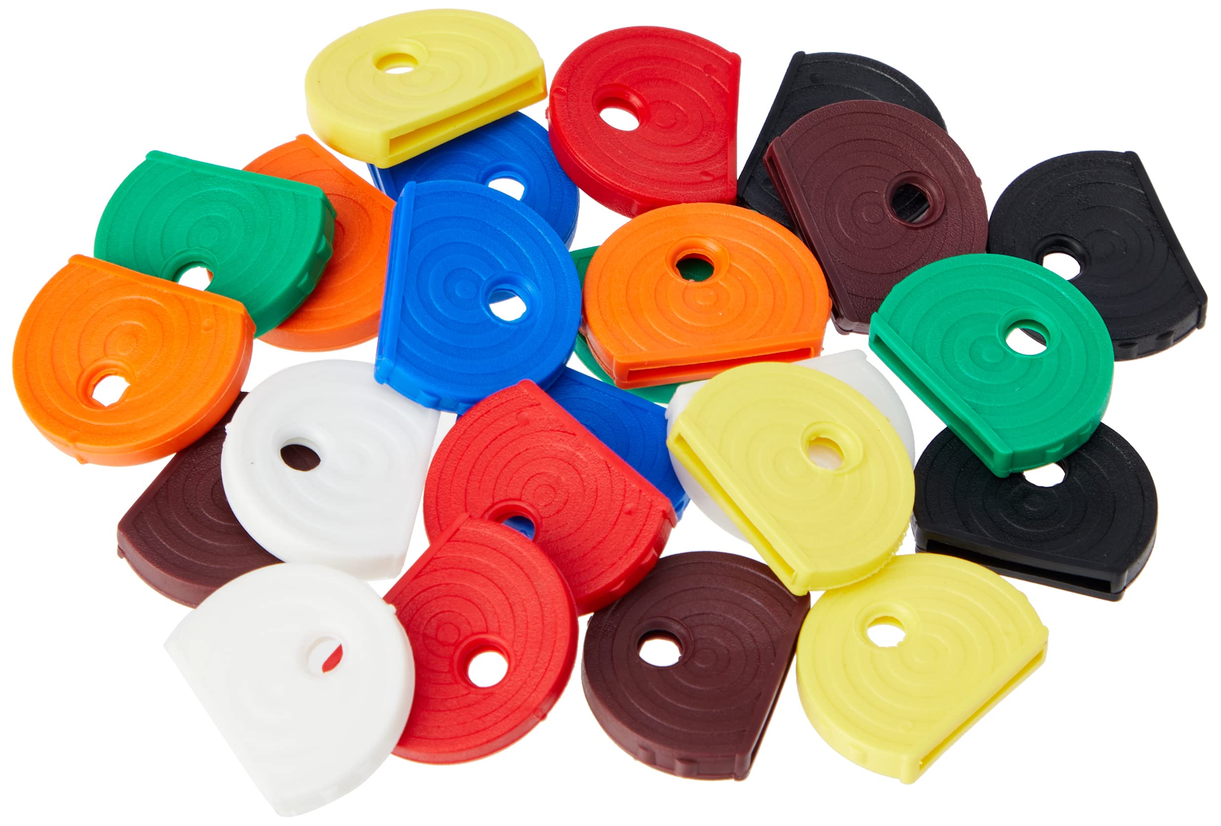 Merriway BH01825 (24 Pcs) Assortment of Key Cap Covers, Multi Colours - Pack of 24 Pieces