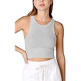 NIKIBIKI Women Seamless Vintage Chevron High Neck Crop Top, Made in U.S.A, One Size