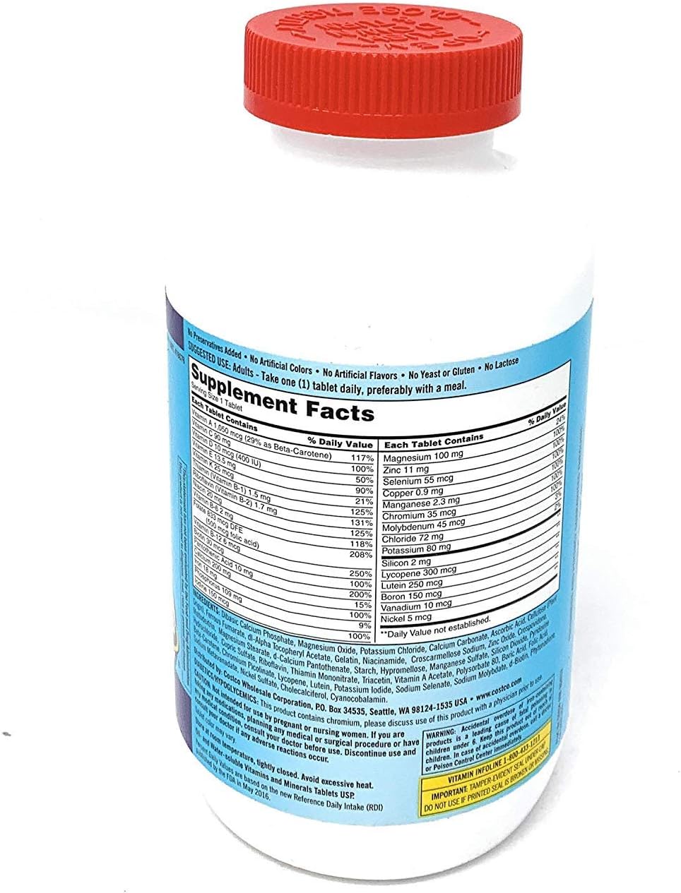 Daily Multi Vitamins & Minerals 500 Tablets Kirkland Signature™: Health & Personal Care