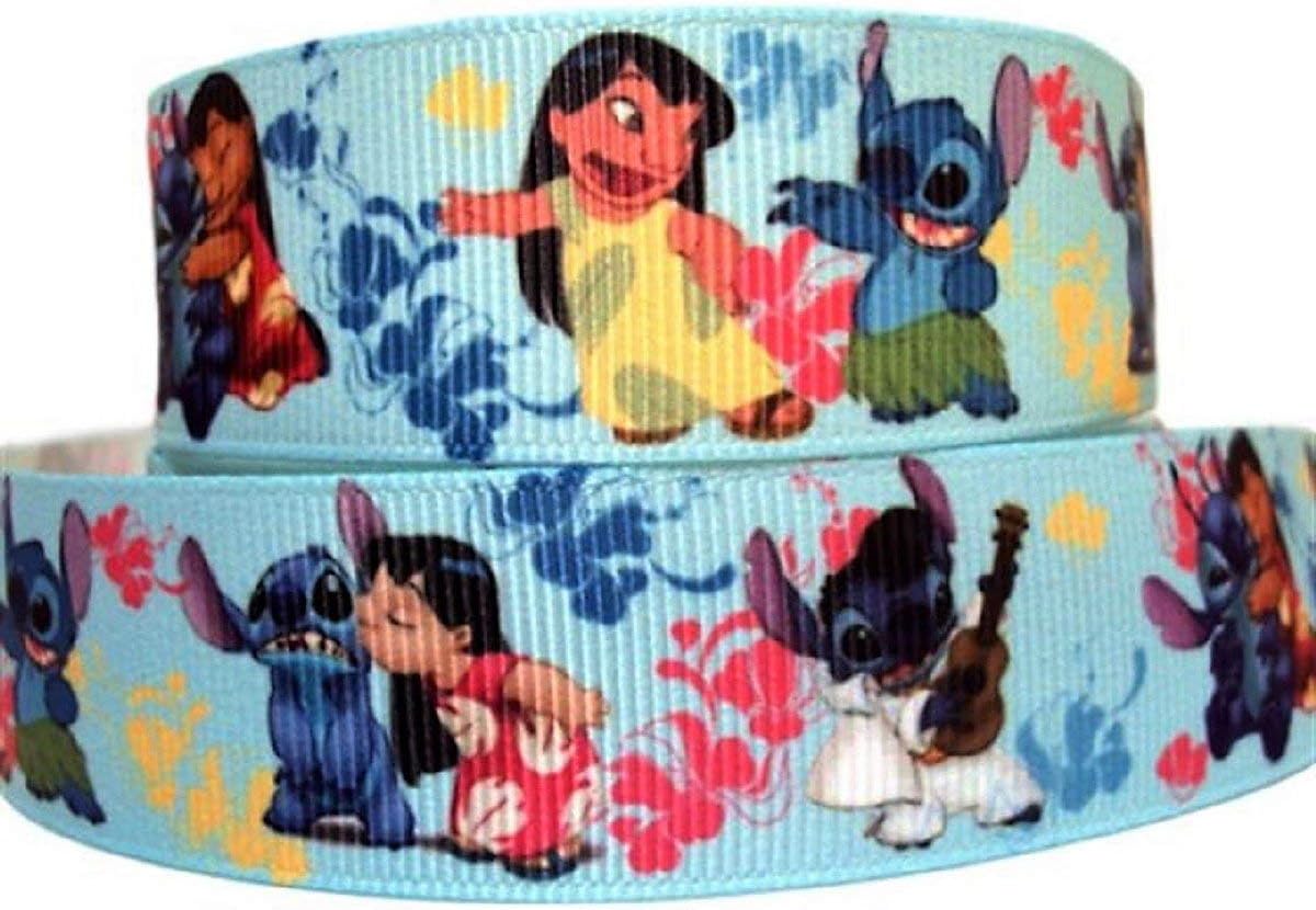 Lilo and Stitch 1" Wide Repeating Ribbon Tv and Movie