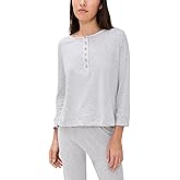 THE GREAT. Women's The Crop Sleep Henley Shirt