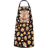 POFULL Anime Inspired Apron Anime Lover Gift Housewarming Gift May All Your Bacon Burn Apron