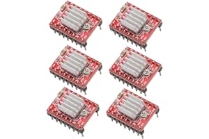 VKLSVAN 6PCS A4988 Stepper Motor Driver Module with Heat Sink for Arduino for 3D Printer CNC Machine and for Robotics