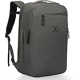 Hynes Eagle TSA Friendly Travel Backpack for Men Women Carry on Backpack 40L Flight Approved Laptop Backpack for 17 inches Compressible Weekender Bag Overnight Backpack Dark Grey