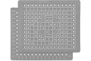 WILLKOMMEN Kitchen Sink Mat, 12" x 10" Rectangular Sink Protector Pad, Fast-Draining Grid Design Liner, Dish Drying Mat 2 Pac