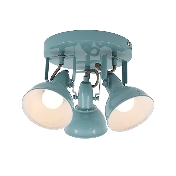 Briloner Leuchten Deckenleuchte, Deckenlampe mit 3 dreh-und schwenkbaren Spots im retro / vintage Design, Fassung: E14 max. 4