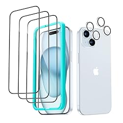 ESR 3+2 Pack for iPhone 15 Plus Screen Protector, 3