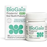 BioGaia Prodentis | Oral Probiotics | Promotes Healthy Gums & Teeth | Defends Against Bad Breath & Dental Problems | Improves Oral Health | Apple Flavored | 30 Dental Probiotic Lozenges