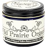 Wild Prairie Organics: Handmade Organic Whipped Tallow Balm (Blue Tansy)