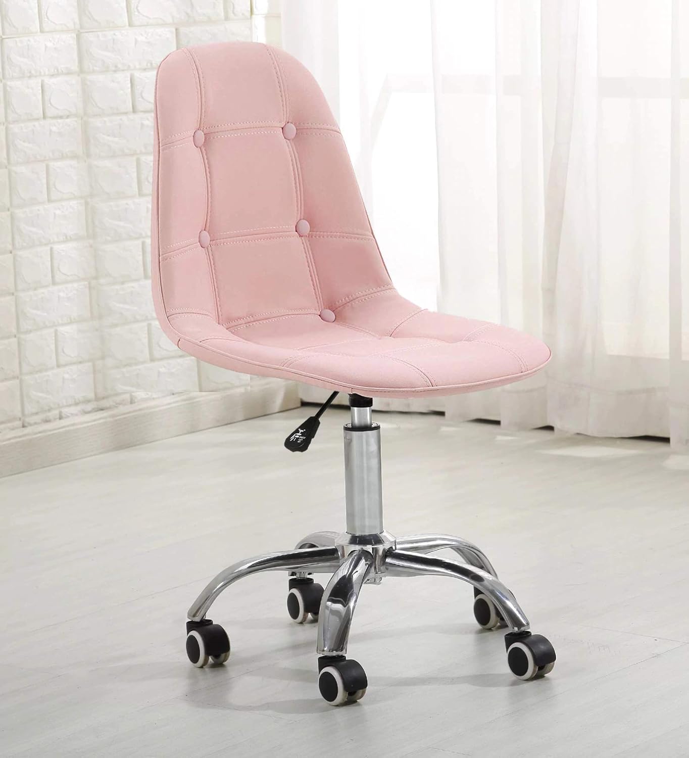 Finch Fox Charles Jacobs Office Swivel Chair With Adjustable Height Button In Pink Colour Amazon In Home Kitchen