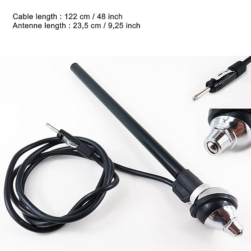 CLASSIC CAR CHROME AND STAINLESS STEEL UNIVERSAL TELESCOPIC RADIO