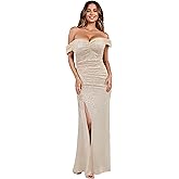 Owzwz Elegant Sequin Evening Gowns for Women Formal,Prom,Gala,Wedding Guest