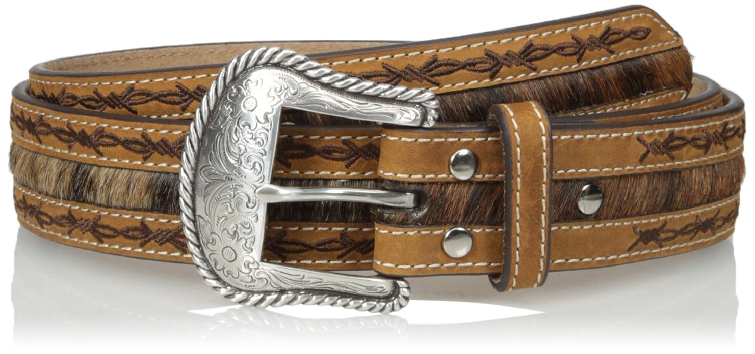 Nocona Belt Co Men S Nocona Barbed Hair Center Belt Brown 32 At