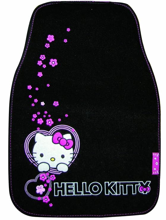 Automatte Hello Kitty 4teilig Mit Stickerrei Amazon De Auto