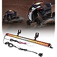 Lupar 30" LED Chase Strobe Light Bar, Offroad Safety Flashing Lightbar w/Running Brake Turn Signal & Reverse Lights for UTV Polaris RZR Can-am Yamaha Arctic Cat SXS 4x4 Trucks SUV - RYWYR