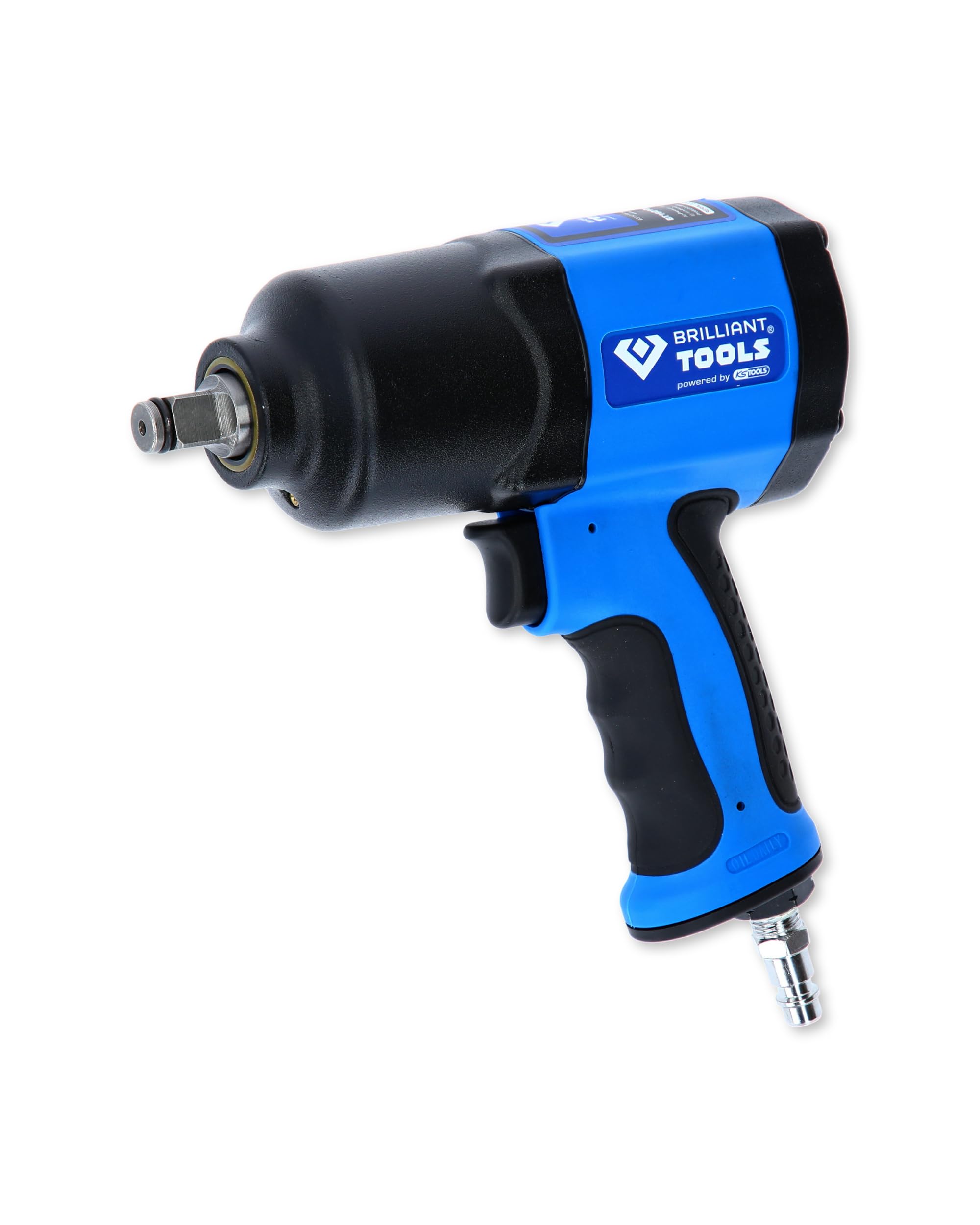BRILLIANT TOOLS BT160100 1/2 Inch Pneumatic Impact Wrench, 1450 Nm [Powered by KS TOOLS]