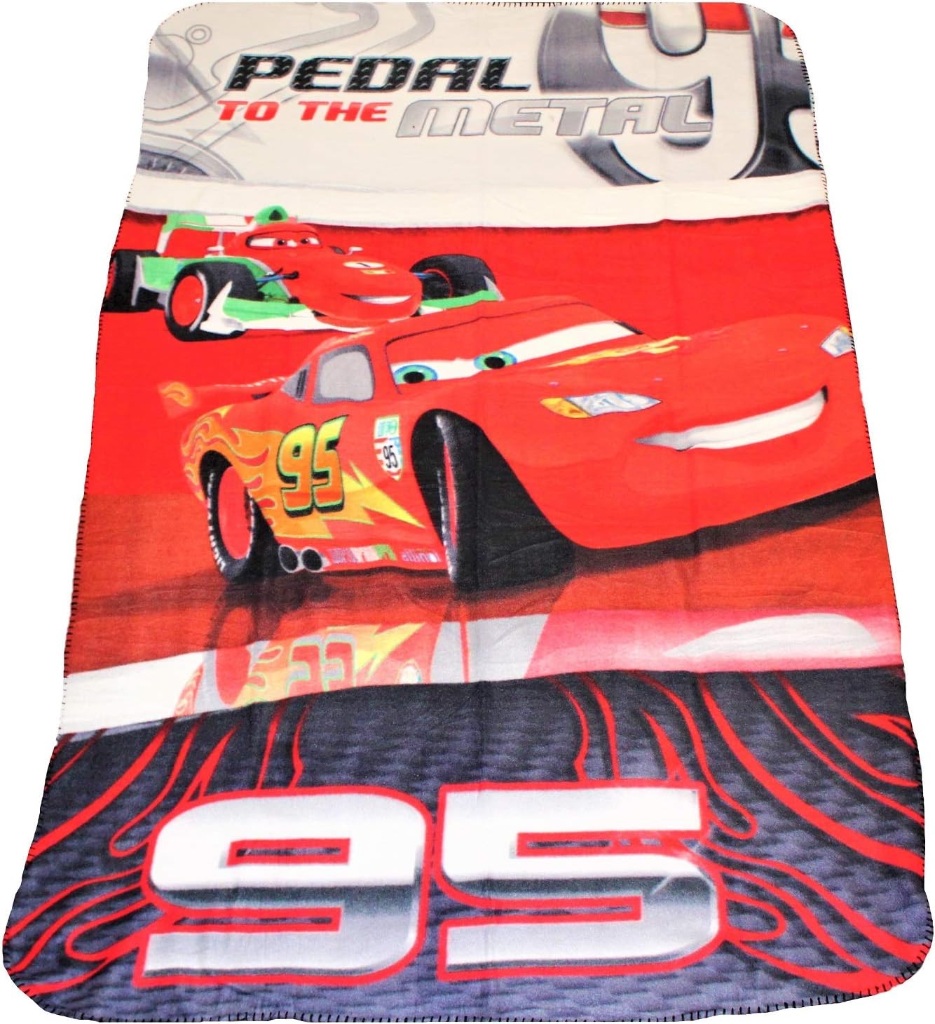 Cars Disney Pixar Fleece Blanket Lightning Mcqueen 95 And Francesco Bernoulli Pedal To The Metal Oko Tex Standard 100 100 X 150 Cm For Children Amazon De Kuche Haushalt