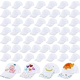 SGBETTER 56 Pcs Kids Baseball Caps Bulk DIY White Baseball Hat Summer Sport Ball Cap for Boys Girls Outdoor Activities Painting Art Craft
