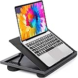 Adjustable Lap Desk - with 8 Adjustable Angles & Dual Cushions Laptop Stand for Car Laptop Desk, Work Table, Lap Writing Boar